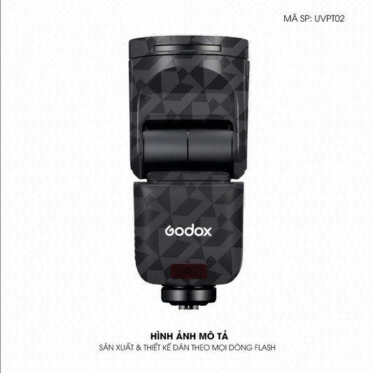 Dán Skin Đèn Flash Vân Nổi Nordic Xám | UVPT02