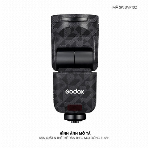 Dán Skin Đèn Flash Vân Nổi Nordic Xám | UVPT02