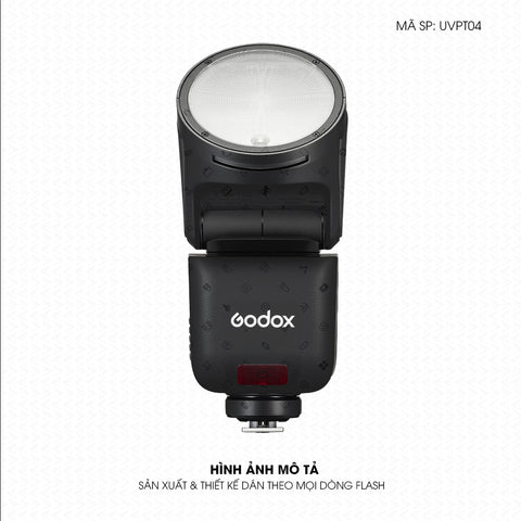 Dán Skin Đèn Flash Vân Nổi Icon Đen | UVPT04