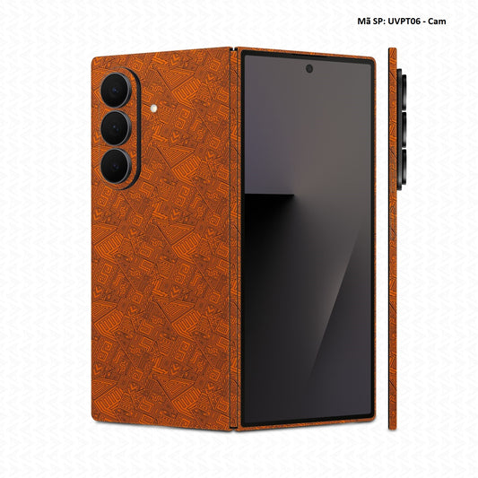 Dán Skin Galaxy Z Fold 8 | Ultra Vân Nổi Vân Pattern AZ Cam | UVPT06