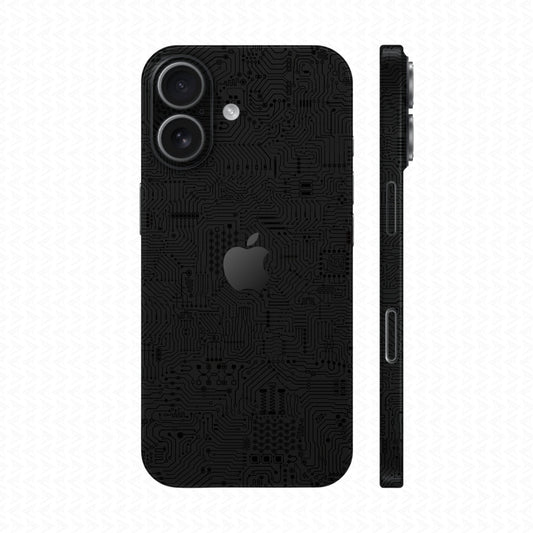 Dán Skin IPhone 17 Vân Nổi Vi Mạch Đen | UVPT01