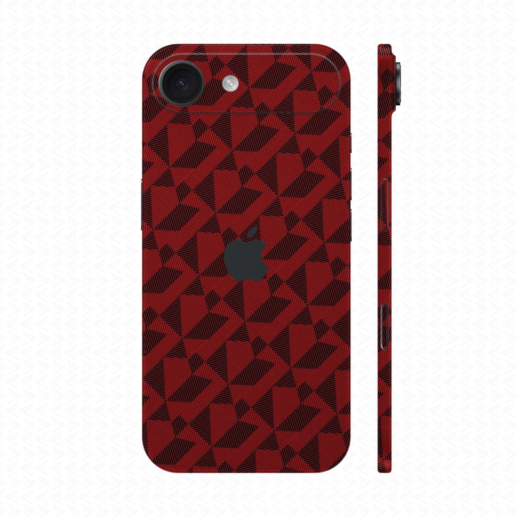 Dán Skin IPhone Air Vân Nổi Nordic Đỏ | UVPT02