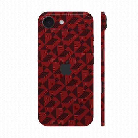 Dán Skin IPhone Air Vân Nổi Nordic Đỏ | UVPT02