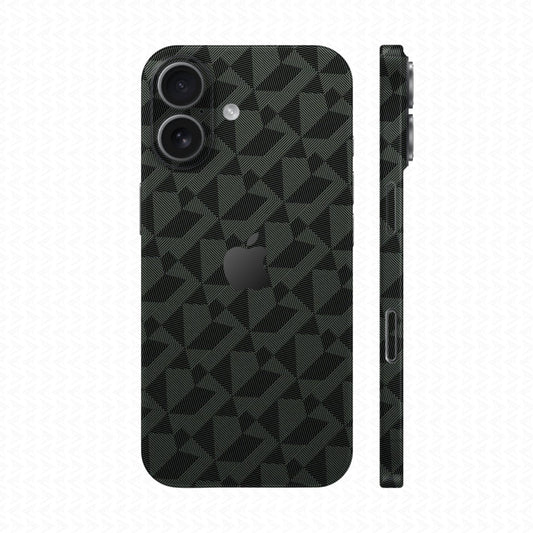 Dán Skin IPhone 17 Series Vân Nổi Nordic Xanh Midnight | UVPT02