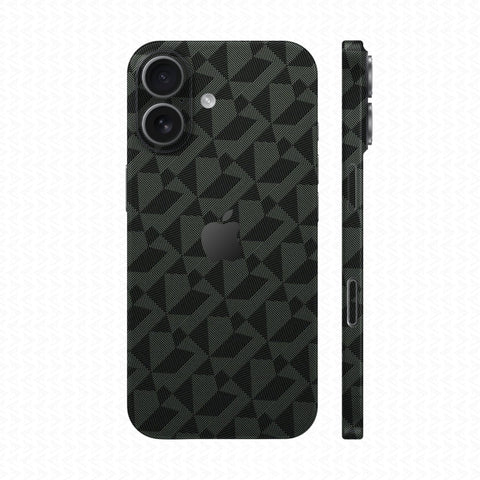 Dán Skin IPhone 17 Series Vân Nổi Nordic Xanh Midnight | UVPT02