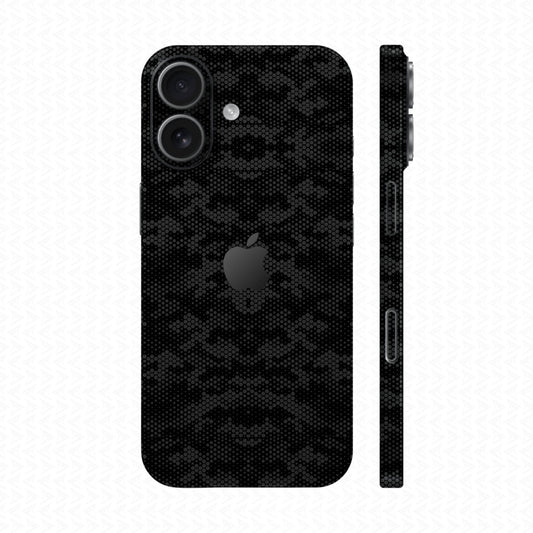 Dán Skin IPhone 17 Series Vân Nổi Mamba Đen | UVPT05