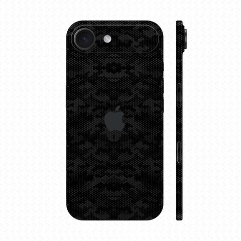 Dán Skin IPhone 17 Series Vân Nổi Mamba Đen | UVPT05