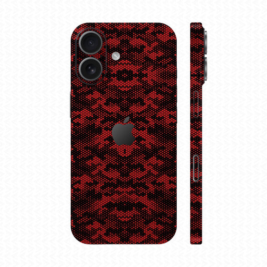 Dán Skin IPhone 17 Vân Nổi Mamba Đỏ | UVPT05