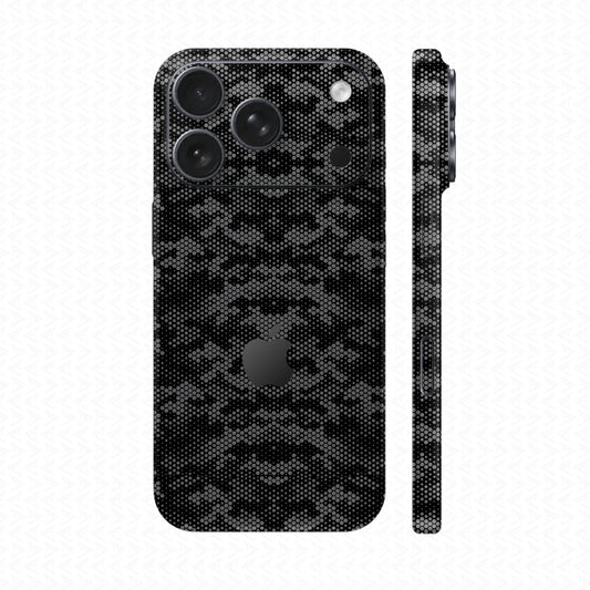 Dán Skin IPhone 17 Series Vân Nổi Mamba Xám | UVPT05