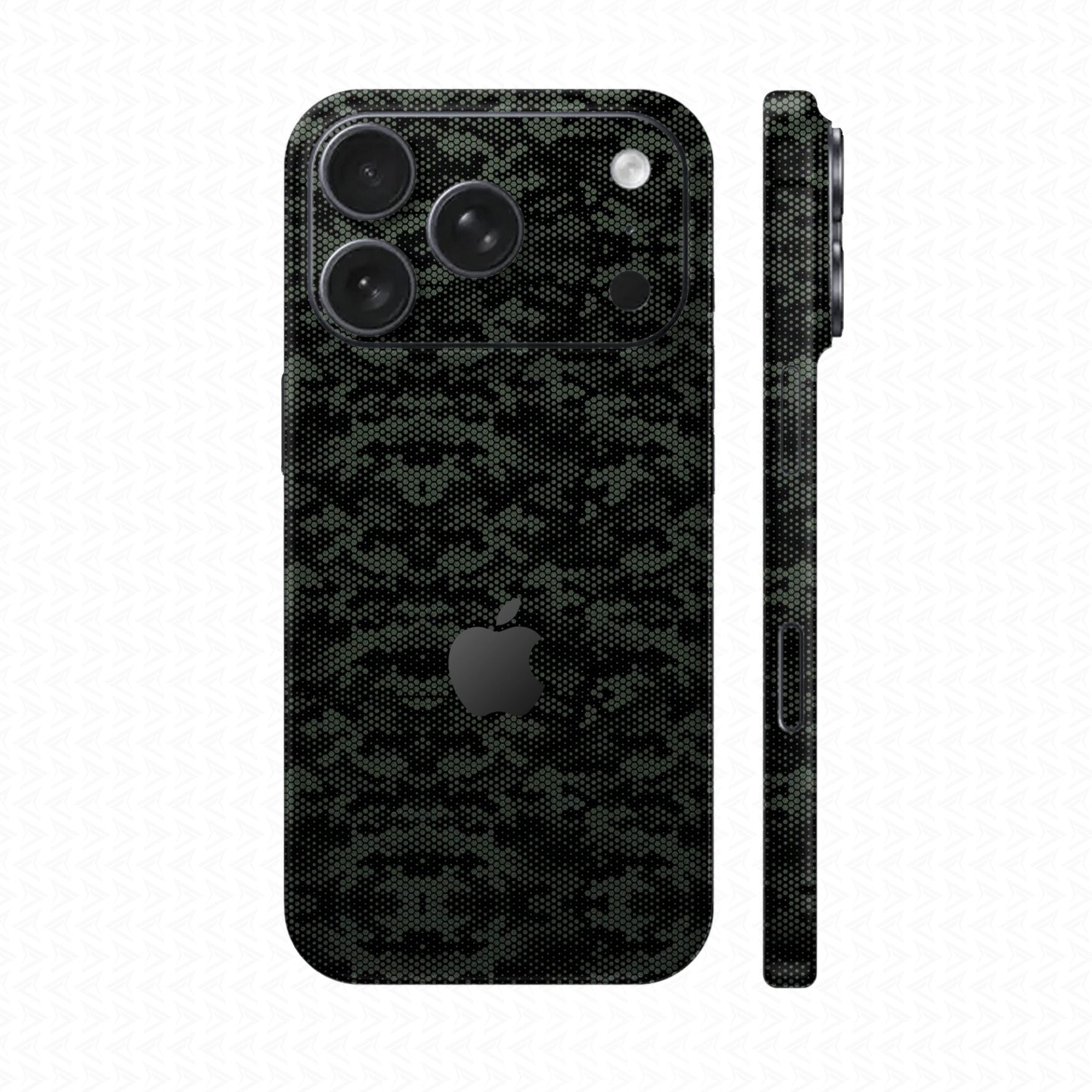 Dán Skin IPhone 17 Pro max Vân Nổi Mamba Xanh Midnight | UVPT05