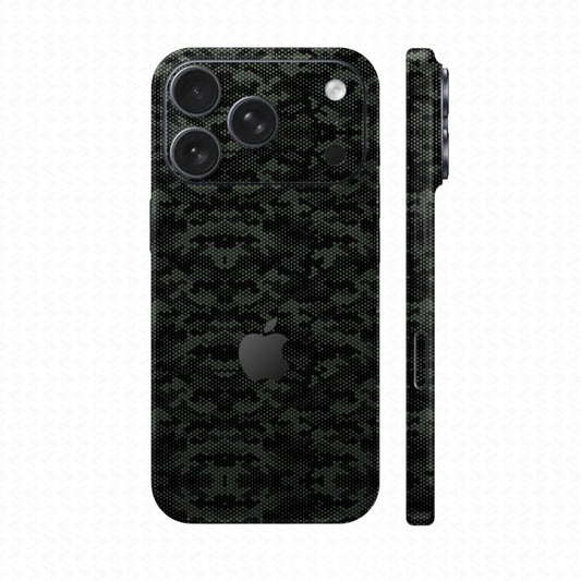 Dán Skin IPhone 17 Pro max Vân Nổi Mamba Xanh Midnight | UVPT05