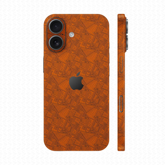 Dán Skin IPhone 17 Vân Nổi Pattern AZ Cam | UVPT06
