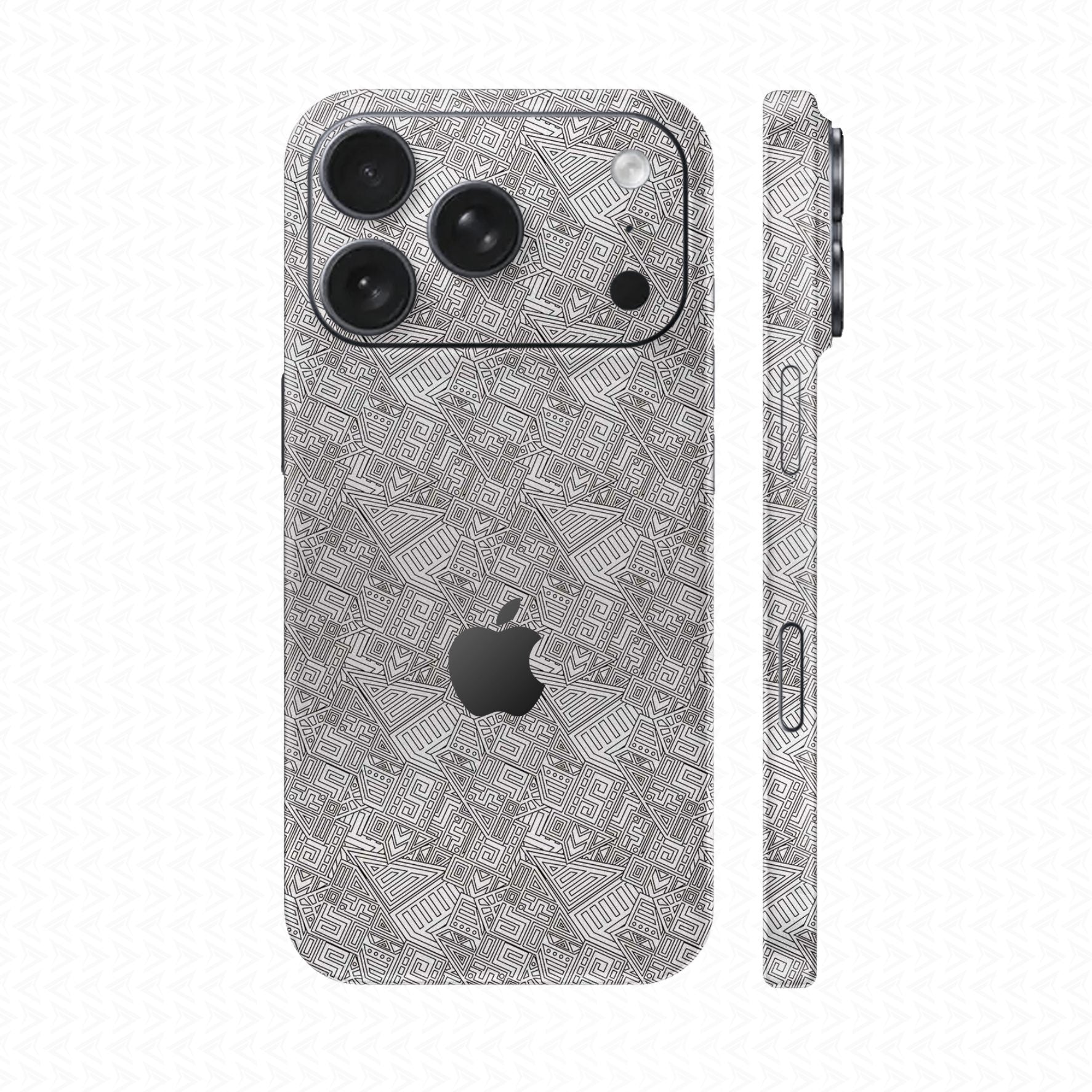 Dán Skin IPhone 17 Pro Max Vân Nổi Pattern AZ Titan | UVPT06