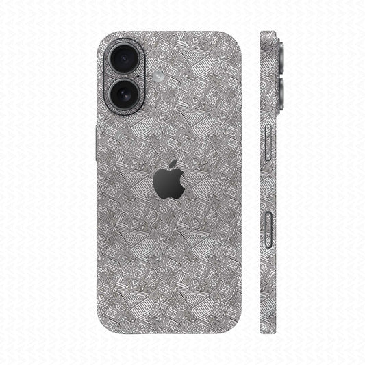 Dán Skin IPhone 17 Vân Nổi Pattern AZ Titan | UVPT06