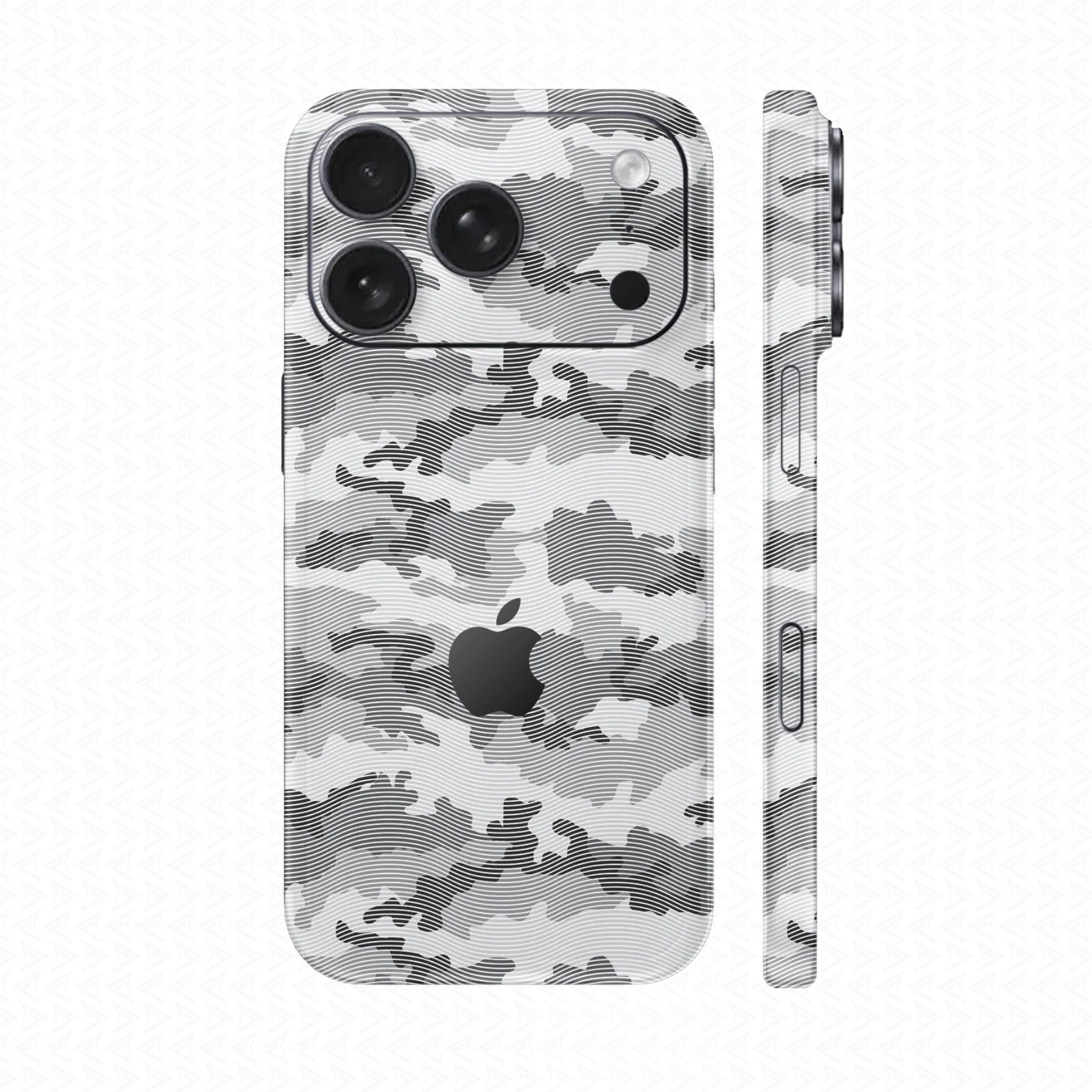 Dán Skin IPhone 17 Pro Max Vân Nổi Camo Urban Trắng | UVPT08