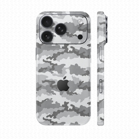 Dán Skin IPhone 17 Pro Max Vân Nổi Camo Urban Trắng | UVPT08