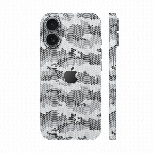 Dán Skin IPhone 17 Vân Nổi Camo Urban Trắng | UVPT08