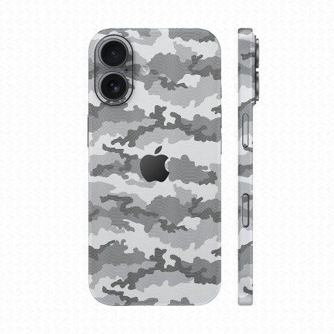 Dán Skin IPhone 17 Vân Nổi Camo Urban Trắng | UVPT08