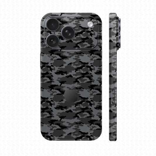 Dán Skin IPhone 17 Series Vân Nổi Camo Urban Xám | UVPT08