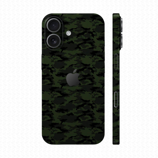 Dán Skin IPhone 17 Series Vân Nổi Camo Urban Xanh Rêu | UVPT08