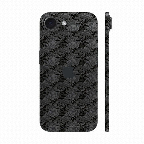 Dán Skin IPhone 17 Series Vân Nổi Pattern Wave Xám | UVPT09