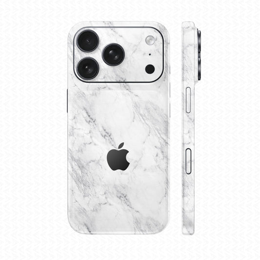 Dán Skin IPhone 17 Series Vân Nổi Vân Đá Trắng | UVPT10