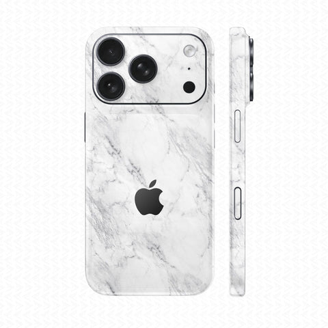 Dán Skin IPhone 17 Series Vân Nổi Vân Đá Trắng | UVPT10