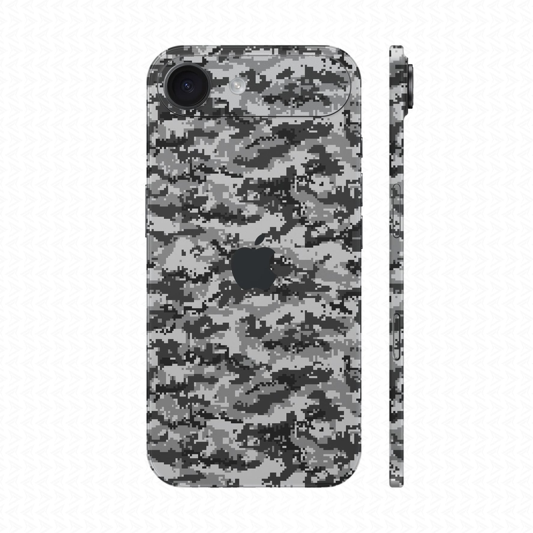 Dán Skin IPhone Air Vân Nổi Camo Digital Trắng | UVPT11
