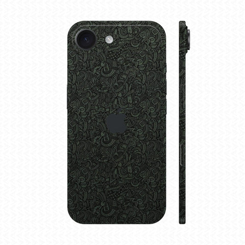 Dán Skin IPhone Air Vân Nổi Cartoon Xanh Midnight | UVPT12