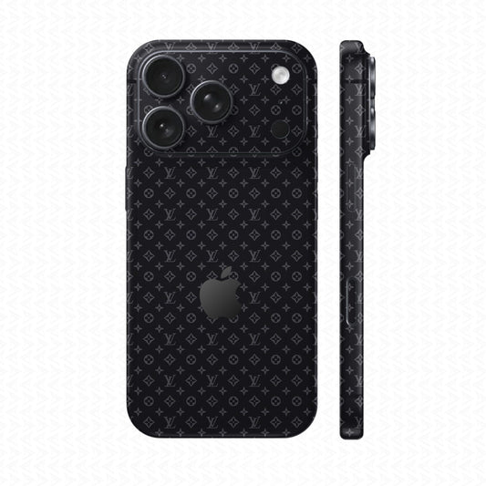 Dán Skin IPhone 17 Series Vân Nổi LV Xanh Than | UVPT16