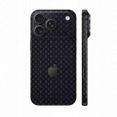 Dán Skin IPhone 17 Series Vân Nổi LV Xanh Than | UVPT16
