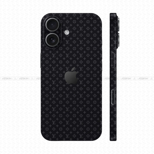Dán Skin IPhone 17 Series Vân Nổi LV Xanh Than | UVPT16