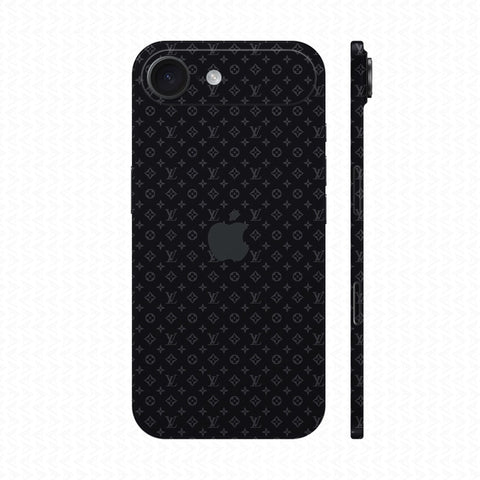 Dán Skin IPhone 17 Series Vân Nổi LV Xanh Than | UVPT16