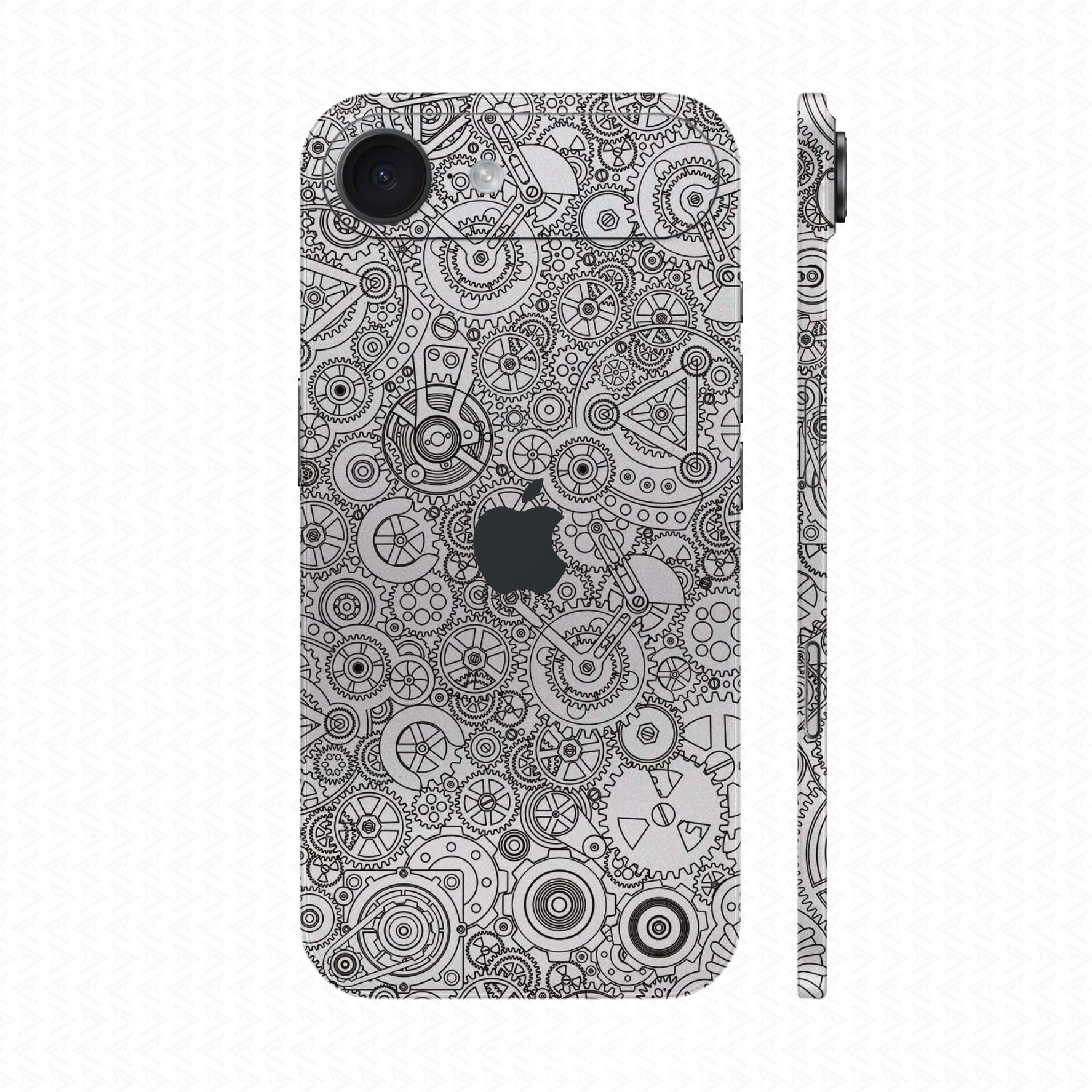 Dán Skin IPhone aIR Vân Nổi Động Cơ Trắng | UVPT18