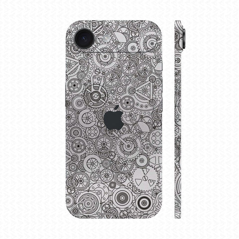 Dán Skin IPhone aIR Vân Nổi Động Cơ Trắng | UVPT18
