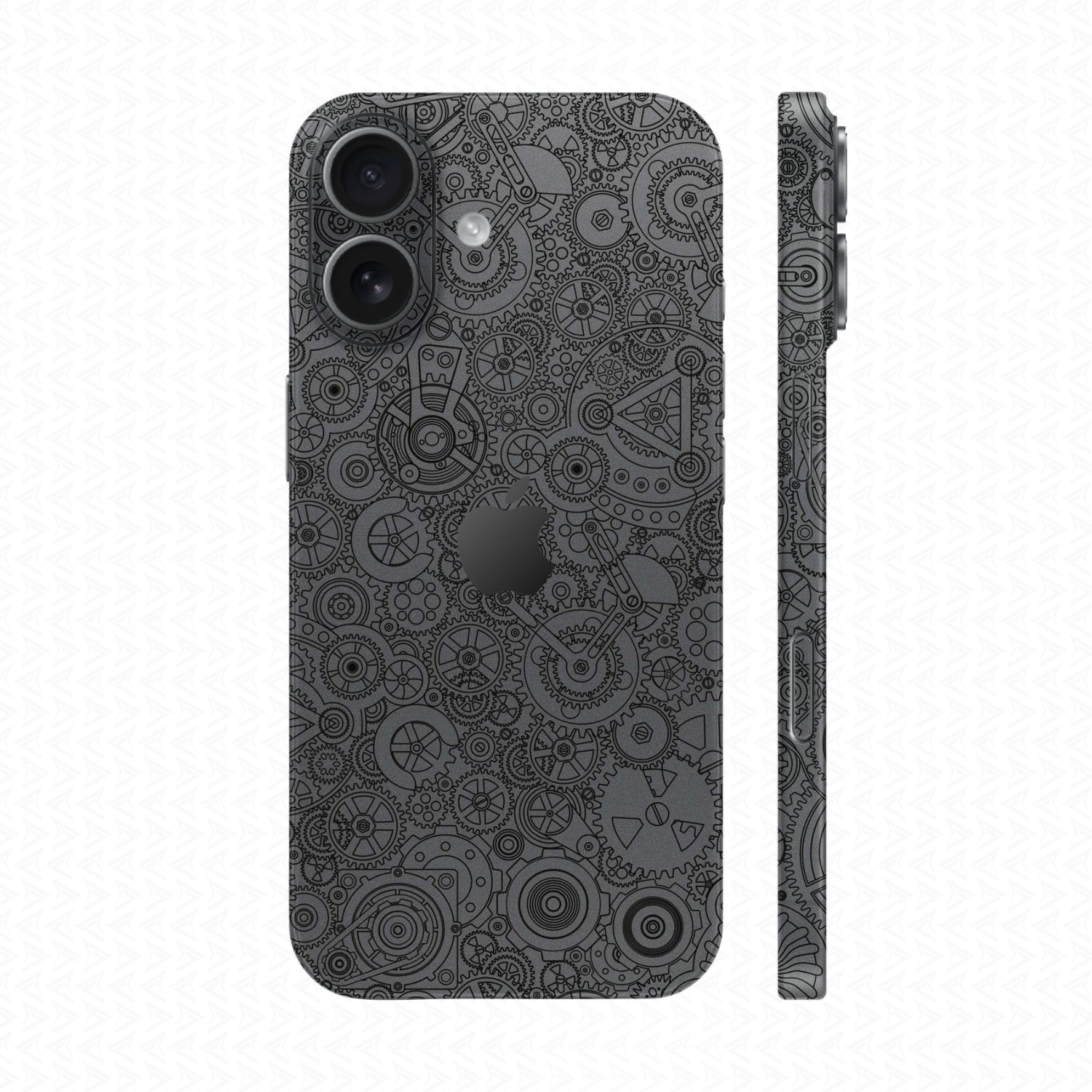 Dán Skin IPhone 17 Vân Nổi Động Cơ Xám | UVPT18