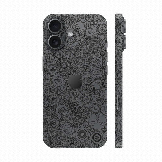 Dán Skin IPhone 17 Vân Nổi Động Cơ Xám | UVPT18