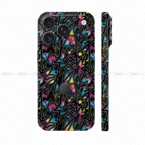 Dán Skin IPhone 17 Series Vân Nổi NEON 01 | UVPT19