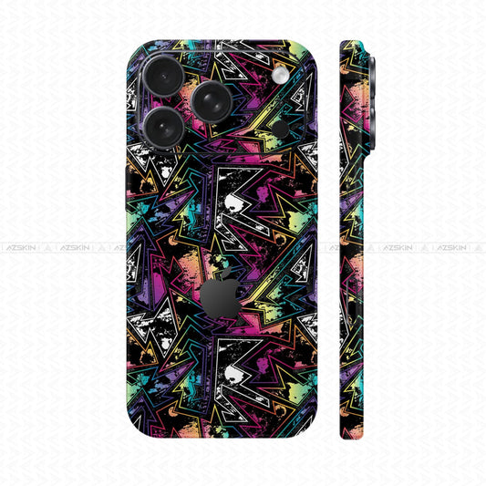 Dán Skin IPhone 17 Series Vân Nổi NEON 04 | UVPT19