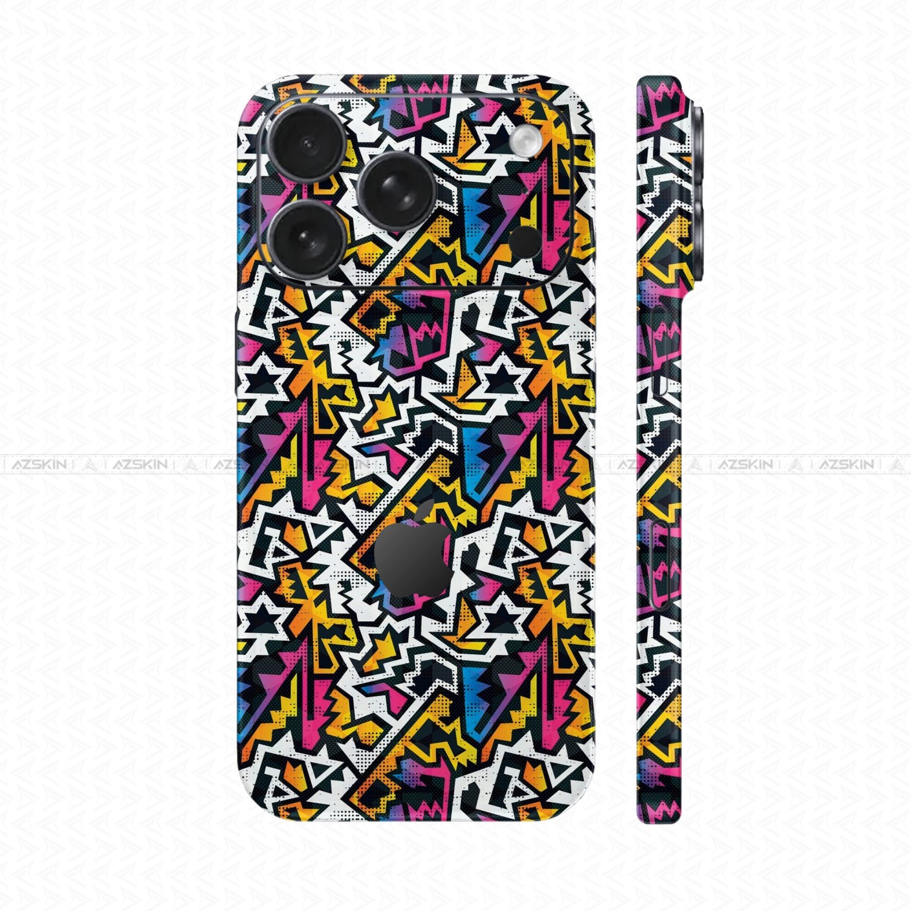 Dán Skin IPhone 17 Pro Max Vân Nổi Graffiti 03 | UVPT20