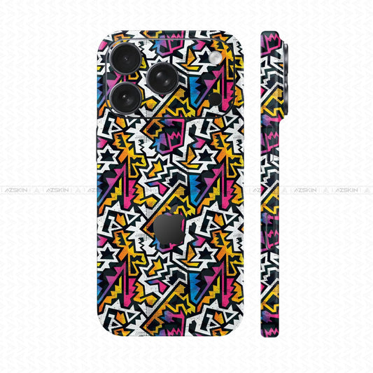 Dán Skin IPhone 17 Pro Max Vân Nổi Graffiti 03 | UVPT20