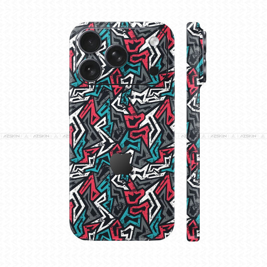 Dán Skin IPhone 17 Series Vân Nổi Graffiti 04 | UVPT20