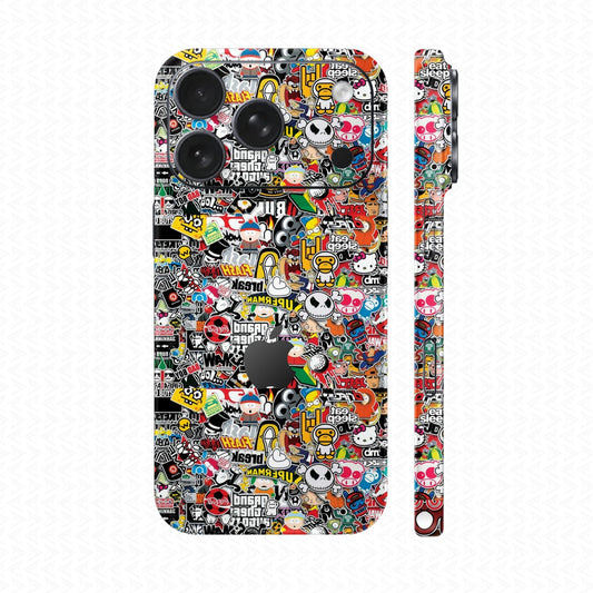 Dán Skin IPhone 17 Pro Max Vân Nổi Sticker 01 | UVPT22
