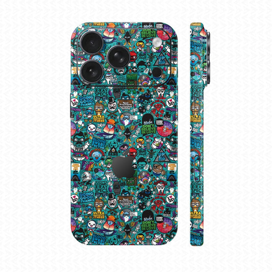 Dán Skin IPhone 17 Series Vân Nổi Sticker 03 | UVPT22