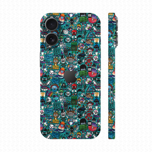Dán Skin IPhone 17 Series Vân Nổi Sticker 03 | UVPT22