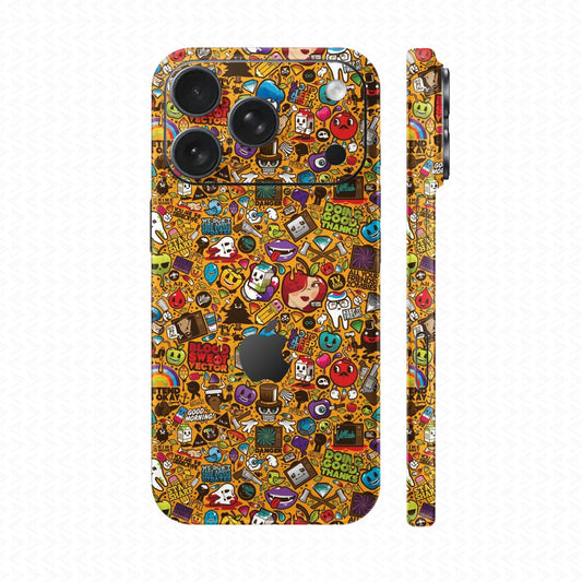 Dán Skin IPhone 17 Series Vân Nổi Sticker 05 | UVPT22