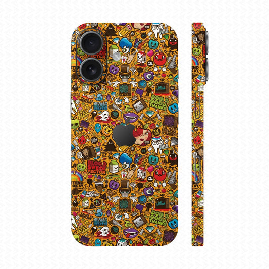 Dán Skin IPhone 17 Series Vân Nổi Sticker 05 | UVPT22