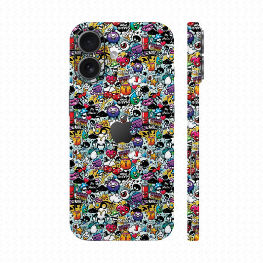 Dán Skin IPhone 17 Series Vân Nổi Sticker 06 | UVPT22