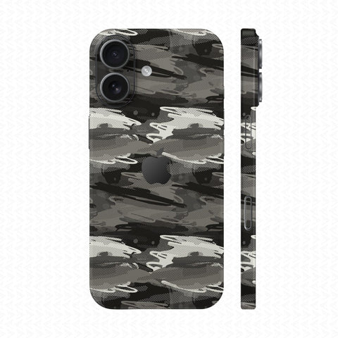 Dán Skin IPhone 17 Vân Nổi Camo Seamless Xám | UVPT23