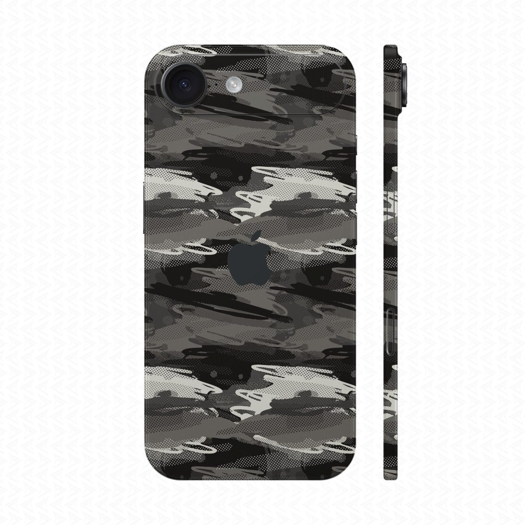 Dán Skin IPhone Air Vân Nổi Camo Seamless Xám | UVPT23